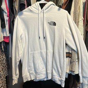 White north face hoodie